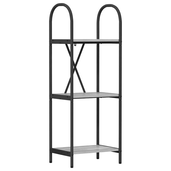 vidaXL Grāmatu plaukts Pelēks Sonoma 40 x 30 x 109 cm