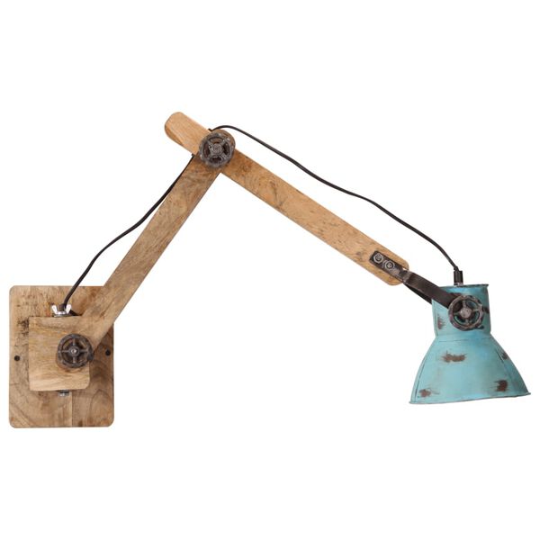 vidaXL sienas lampa, 25 W, bružāti zila, 96x15x20 cm, E27