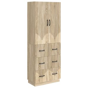 vidaXL Skapju komplekts 2 pcs Sonomas ozols 66 x 34,5 x 87 cm