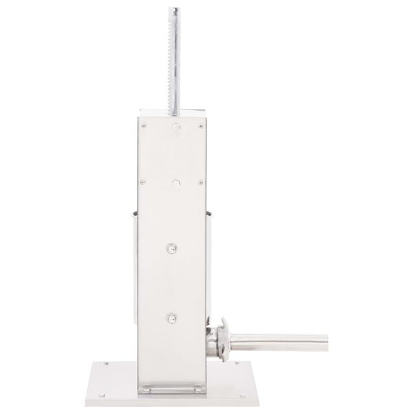 vidaXL manuāls desu pildītājs, 3 L, sudraba krāsa, nerūsējo&scaron;s tērauds