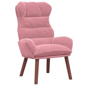 vidaXL atpūtas krēsls Rozā 69 x 74 x 93 cm Samts