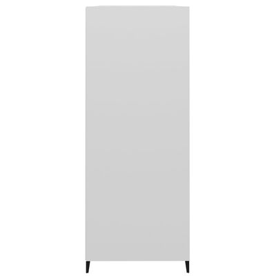 vidaXL kumode, spīdīgi balta, 69,5x32,5x90 cm, inženierijas koks