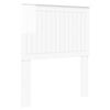 vidaXL Galvgalis ar galvas klāju Spīdīga Balta 80 cm Inženierijas koks