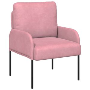 vidaXL Dīvāni ar spilvenu 55cm Rozā Saplāksnis