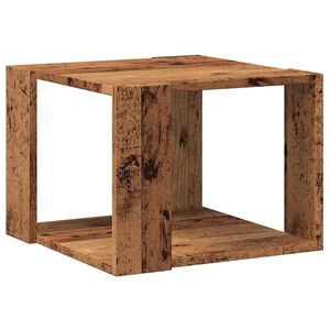 vidaXL kafijas galdiņ&scaron; Old Wood 40x40x30 cm Engineered Wood