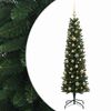 vidaXL Mākslīgā slaida Ziemassvētku egle ar bumbiņām 120 cm 150 LED