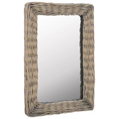 vidaXL pīts spogulis, brūns, 40x60 cm