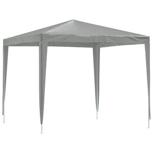 vidaXL Balles telts 250 x 250 x 240 cm Gai&scaron;i pelēka PE un Tērauds