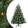 vidaXL Mākslīgā Ziemassvētku eglīte su 150 LED Zaļa 150 cm PE un PVC