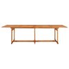 vidaXL 11-daļīgs dārza mēbeļu komplekts 280x90x75cm akācijas masīvkoks