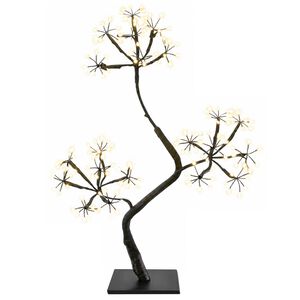 vidaXL S-veida LED Ziemassvētku egle 2 gab. Melns 45 cm Plastmasa