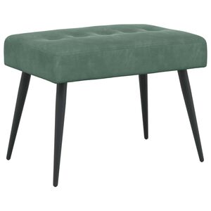 vidaXL Sols ar pogām Jūras zaļa 60 x 40 x 45 cm Samts