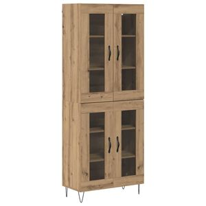 vidaXL Augstais skapītis Artisānā ozols 69,5 x 34 x 90 cm