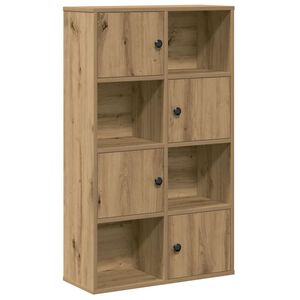 vidaXL grāmatu plaukts, ozolkoka, 60x24x101,5 cm, inženierijas koks