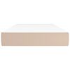 vidaXL kabatu atsperu matracis, vidējas cietības, kapučīno, 100x200x20 cm, mākslīgā āda