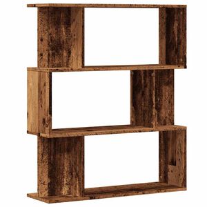 vidaXL grāmatu skapis Old Wood 80x24x96 cm Engineered Wood
