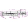 vidaXL Āra dīvānu komplekts 7 pcs Dabiska Cietā akācijas koks