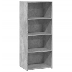vidaXL augstais skapītis betona pelēks 50x41x124 cm inženierijas koks