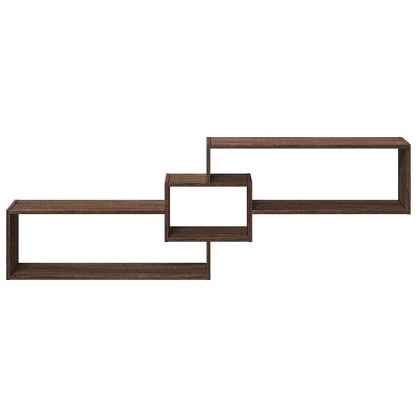 vidaXL sienas skapītis, 158x18x53 cm, brūna ozola, inženierijas koks