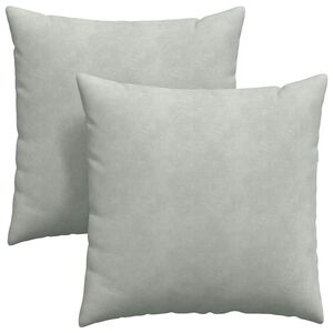 vidaXL Dīvāna spilveni 2 pcs Gai&scaron;i pelēks 60 x 60 cm Korduroja audums