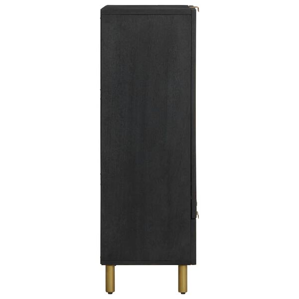 vidaXL augstais skapītis, melns, 60x33x100 cm, inženierijas koks