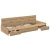 vidaXL Gultas rāmis Artisānā ozols 100 x 200 cm Inženierijas koks