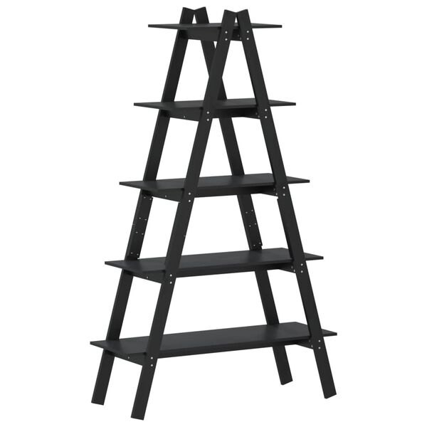 vidaXL 5 līmeņu plaukts, A-forma, 110x40x180,5 cm, priedes masīvkoks