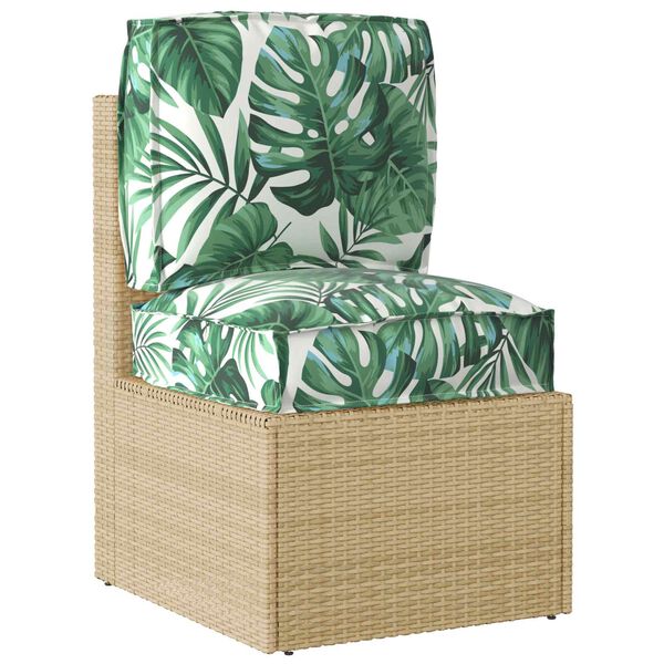 vidaXL Kastī&scaron;u spilvenu komplekts Ziedu raksts 2 pcs Zaļ&scaron; Lapu Raksts