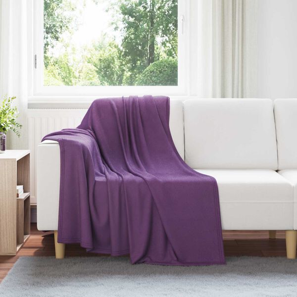 vidaXL Pledu segas 6 pcs Violeta 170 x 130 cm Flīss