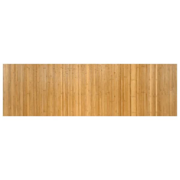 vidaXL paklājs, taisnstūra forma, dabīga krāsa, 60x200 cm, bambuss