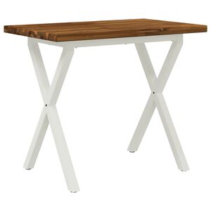 vidaXL Kvadrātveida ēdamgalds 90 x 55 x 75 cm Cietā akācijas koks
