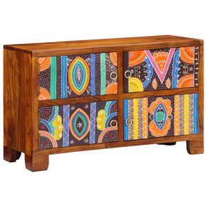 vidaXL Apavu skapis 90 x 35 x 55 cm Cietā akācijas koks Brūna
