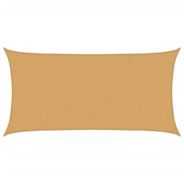 vidaXL saulessargs, 160 g/m², taisnstūra, smilšu krāsa, 2x3,5 m, HDPE