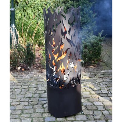 Esschert Design ugunskura grozs Flames, oglekļa tērauds, melns, FF408