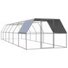 vidaXL vistu būris, 3x12x2 m, cinkots tērauds