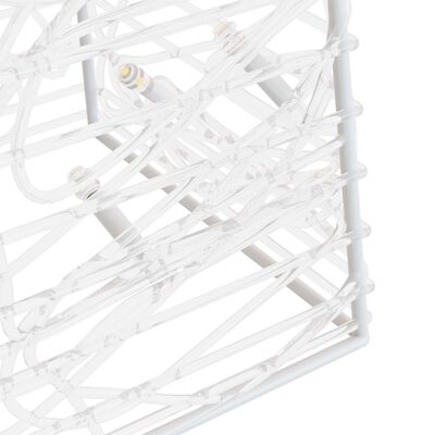 vidaXL Ziemassvētku rotājums, 30 silti baltas LED, 60 cm, akrils
