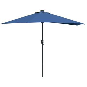 vidaXL Dārza parasols 294 x 150 x 224 cm Poliesters un tērauds