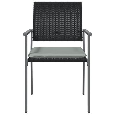 vidaXL dārza krēsli ar matračiem, 4 gab., 54x62,5x89 cm, PE