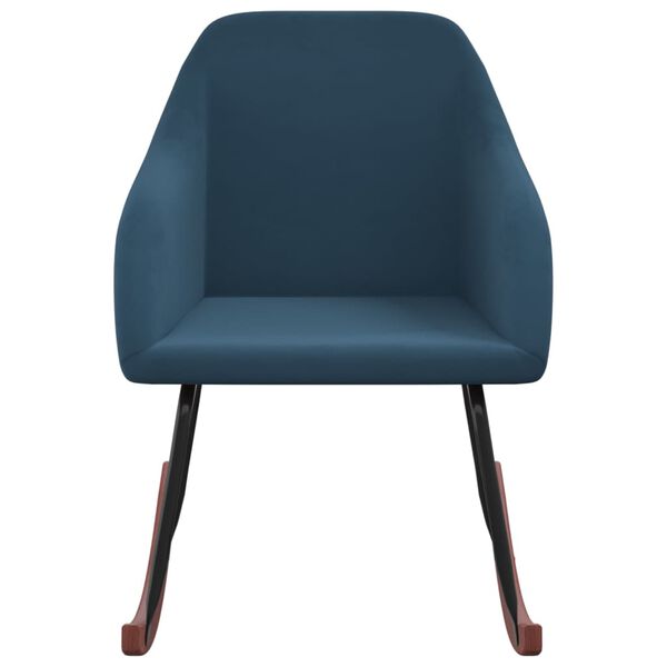 vidaXL &scaron;ūpuļkrēsls, zils samts