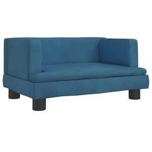 vidaXL gulta suņiem, zila, 60x40x30 cm, samts