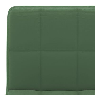 vidaXL bāra krēsli, 2 gab., tumši zaļš samts