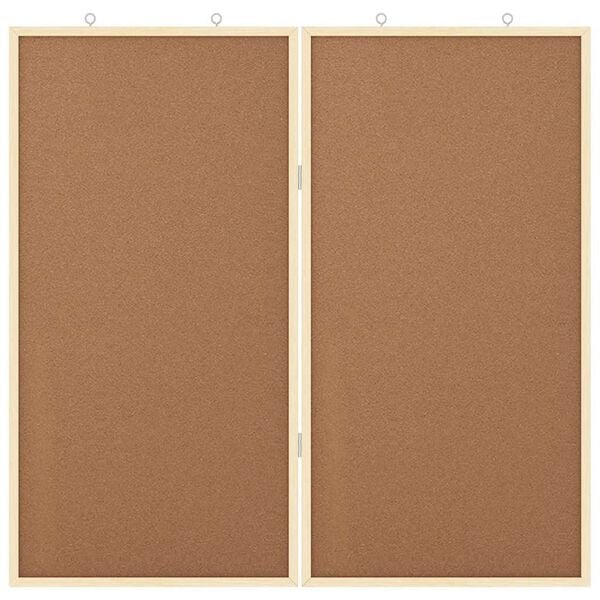 vidaXL Saziņas tāfele Brūna 80 x 80 x 1.4 cm Priedes masīvkoks