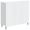 vidaXL Puse Balts 89 x 34,5 x 82 cm Inženierijas koks