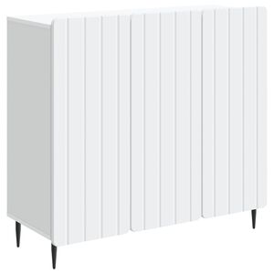 vidaXL Puse Balts 89 x 34,5 x 82 cm Inženierijas koks