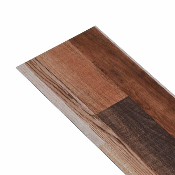 vidaXL Grīdas dēļi 18 pcs Daudzkrāsains 5,26 m&sup2; PVC