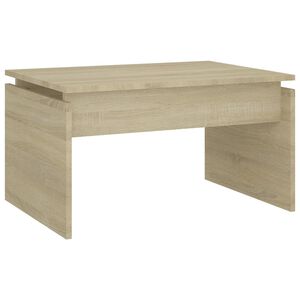 vidaXL kafijas galdiņ&scaron;, ozolkoka krāsā, 68x50x38 cm, inženierijas koks