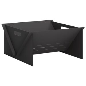 vidaXL Uguns bedre Melns 40 x 40 x 20 cm Tērauds
