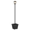 vidaXL Saules lampa ar stabu un puķu podu Melns 32 x 32 x 158 cm