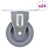 vidaXL 24 fiksēti riteņi 75 mm