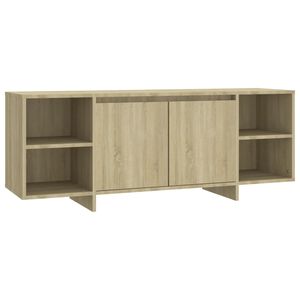 vidaXL TV skapītis, ozolkoka krāsa, 130x35x50 cm, inženierijas koks